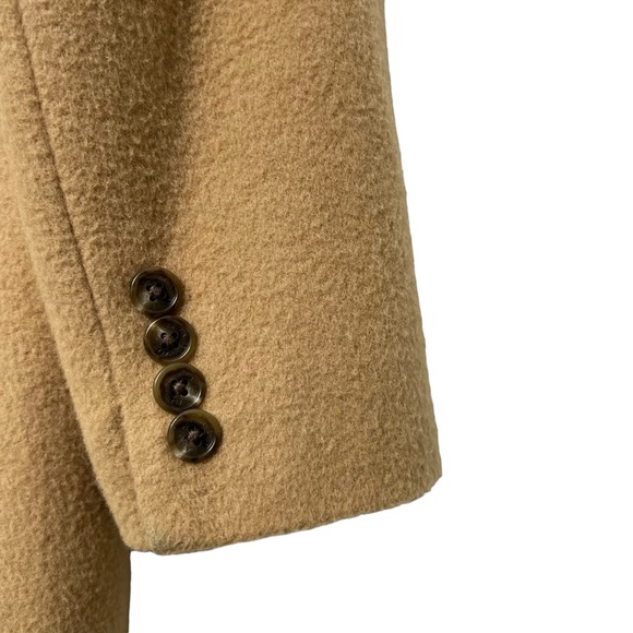 Lauren Ralph Lauren Camel Overcoat Vintage Y2K Made In USA Size 4 Petite - Picture 12 of 17